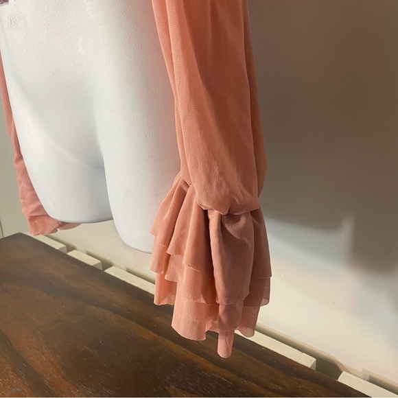 Women’s Chic Me Top Blouse Color Pink Size Large - Picture 6 of 14